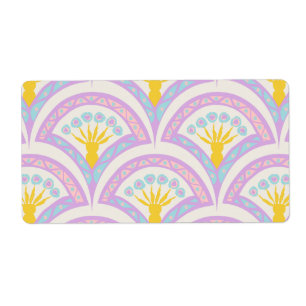 Pastel coloured shell pattern