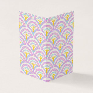 Pastel coloured shell pattern business card