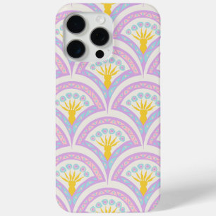 Pastel coloured shell pattern iPhone 15 pro max case