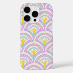 Pastel coloured shell pattern iPhone 16 pro case