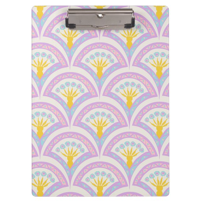 Pastel coloured shell pattern clipboard (Front)