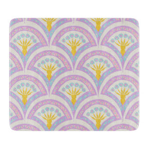 Pastel coloured shell pattern cutting board