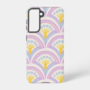 Pastel coloured shell pattern samsung galaxy case