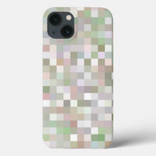 Pastel Coloured Square Pattern iPhone 13 Case
