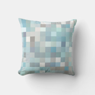 Pastel Coloured Square Pattern Cushion