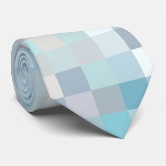 Pastel Coloured Square Pattern Tie