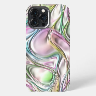 Pastel Coloured Stylish Abstract Art Swirl Pattern iPhone 13 Pro Max Case