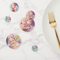 Pastel Colourful Anime Girl Birthday