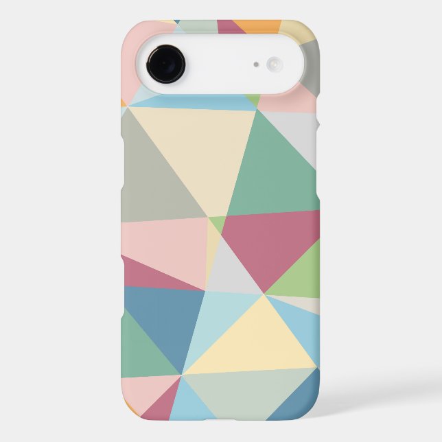 Pastel Colourful Modern Abstract Geometric Pattern Case-Mate iPhone Case (Back)