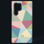 Pastel Colourful Modern Abstract Geometric Pattern Samsung Galaxy Case<br><div class="desc">Colourful abstract pastel tones geometric shapes modern pattern design.</div>