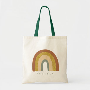Pastel Colourful Rainbow Customised Tote Bag