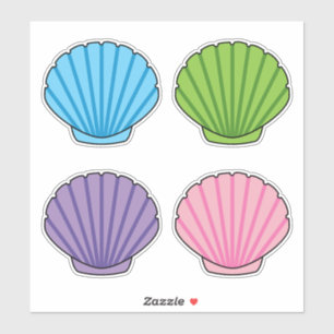 Pastel Colourful Seashell Pack