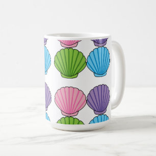 Pastel Colourful Seashell Pack Coffee Mug