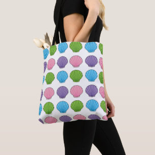Pastel Colourful Seashell Pack Tote Bag
