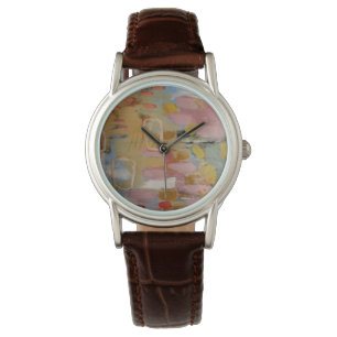 Pastel Colours Abstract Design Watch