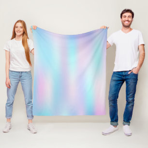 Pastel Colours Abstract Iridescent Background Fleece Blanket