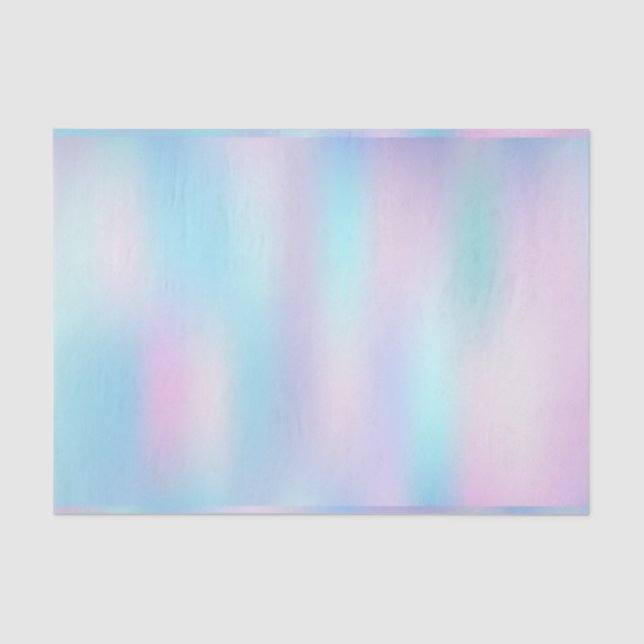 Pastel Colours Abstract Iridescent Background Tissue Paper (Front)