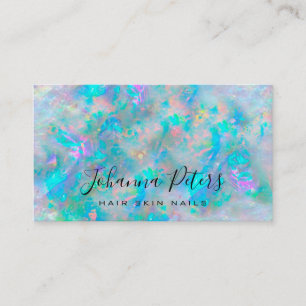 pastel colours abstract opal texture business card