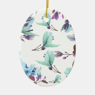 Pastel Colours Bougainvillea Flowers Ceramic Ornament