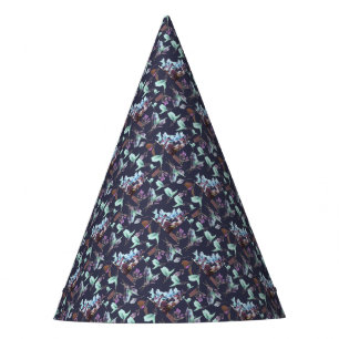 Pastel Colours Bougainvillea Flowers Party Hat