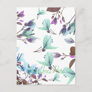 Pastel Colours Bougainvillea Flowers Postcard