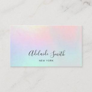 pastel colours business card