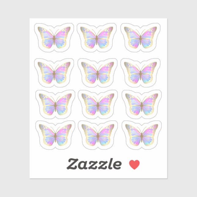 pastel colours butterflies (Sheet)