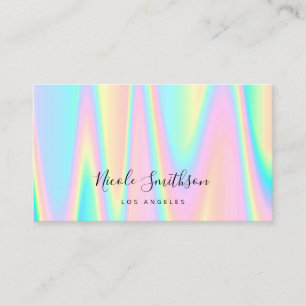 pastel colours design business card
