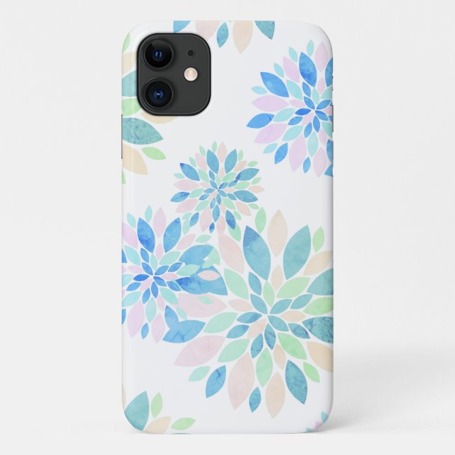 Pastel Colours Flower Petals iPhone 11 Case (Back)