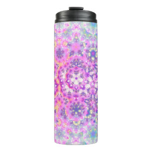 Pastel Colours Geometric Abstract Pattern Thermal Tumbler