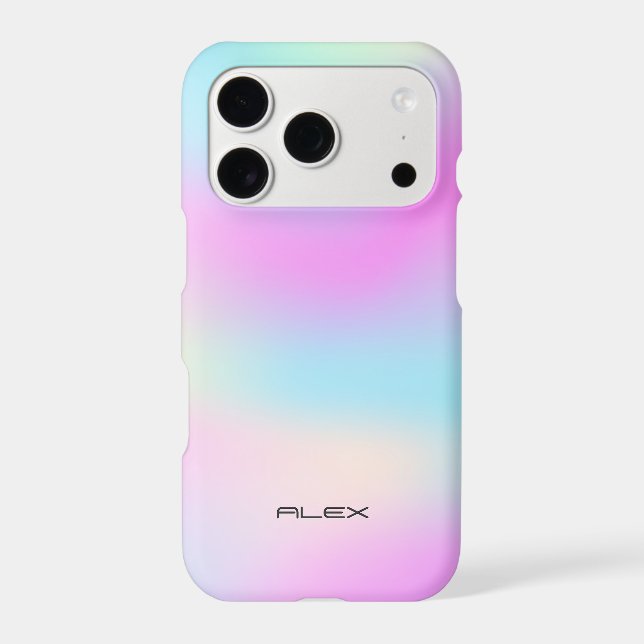 Pastel colours iridescent background (Back)