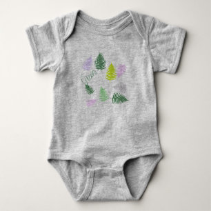Pastel Colours Lucky Fern Baby Bodysuit