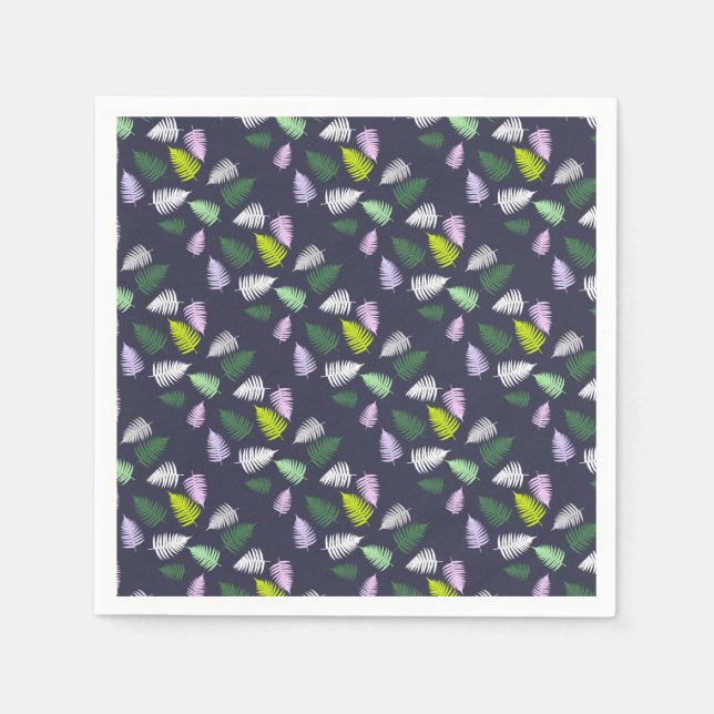 Pastel Colours Lucky Fern Napkin (Front)