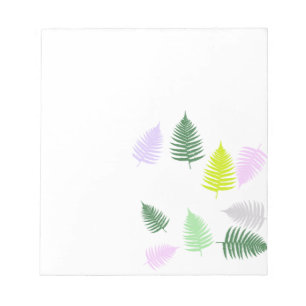 Pastel Colours Lucky Fern Notepad