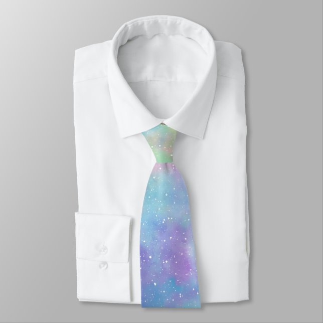 Pastel Colours Neck Tie (Tied)