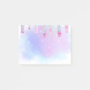 pastel colours paws post-it notes