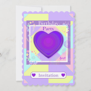 Pastel colours & Purple hearts beating