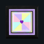 Pastel colours & purple hearts beating gift box<br><div class="desc">Here is a collection with pastel colours and "purple hearts beating": soft colours and hearts representing beautiful friendships.💜 (For those who knows : Like my own heart,  Purple hearts are beating between 7 amazing global Artists from South Koreaand their army of Fans all around a Purple World) 💜</div>