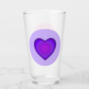 Pastel colours & purple hearts beating glass