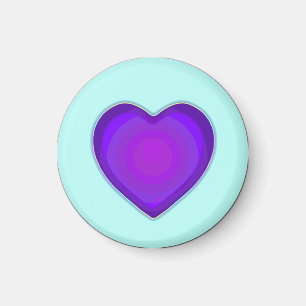 Pastel colours & purple hearts beating magnet