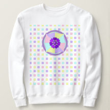 Pastel colours & purple hearts beating