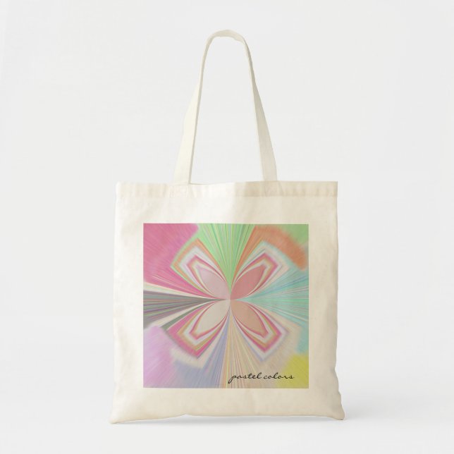 Pastel Colours Tote Bag (Front)