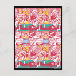 Pastel Comic Art Postcard