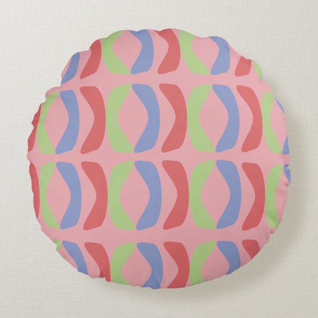 Pastel Communication Round Cushion (Front)