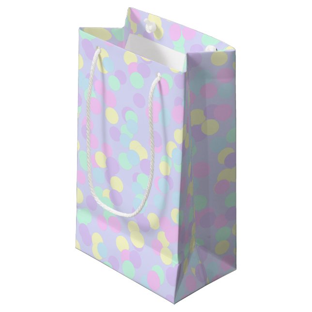 Pastel Confetti Gift Bag (Front Angled)