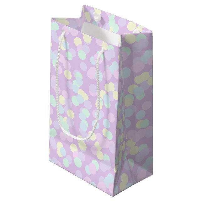 Pastel Confetti Gift Bag (Front Angled)