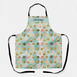Pastel Confetti Glitter Abstract Pattern (2) Apron