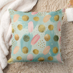 Pastel Confetti Glitter Abstract Pattern (2) Cushion