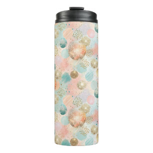 Pastel Confetti Glitter Abstract Pattern Thermal Tumbler