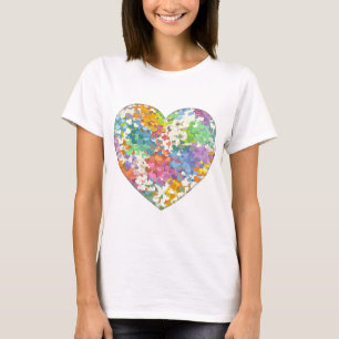 Pastel Confetti Hearts T-Shirt